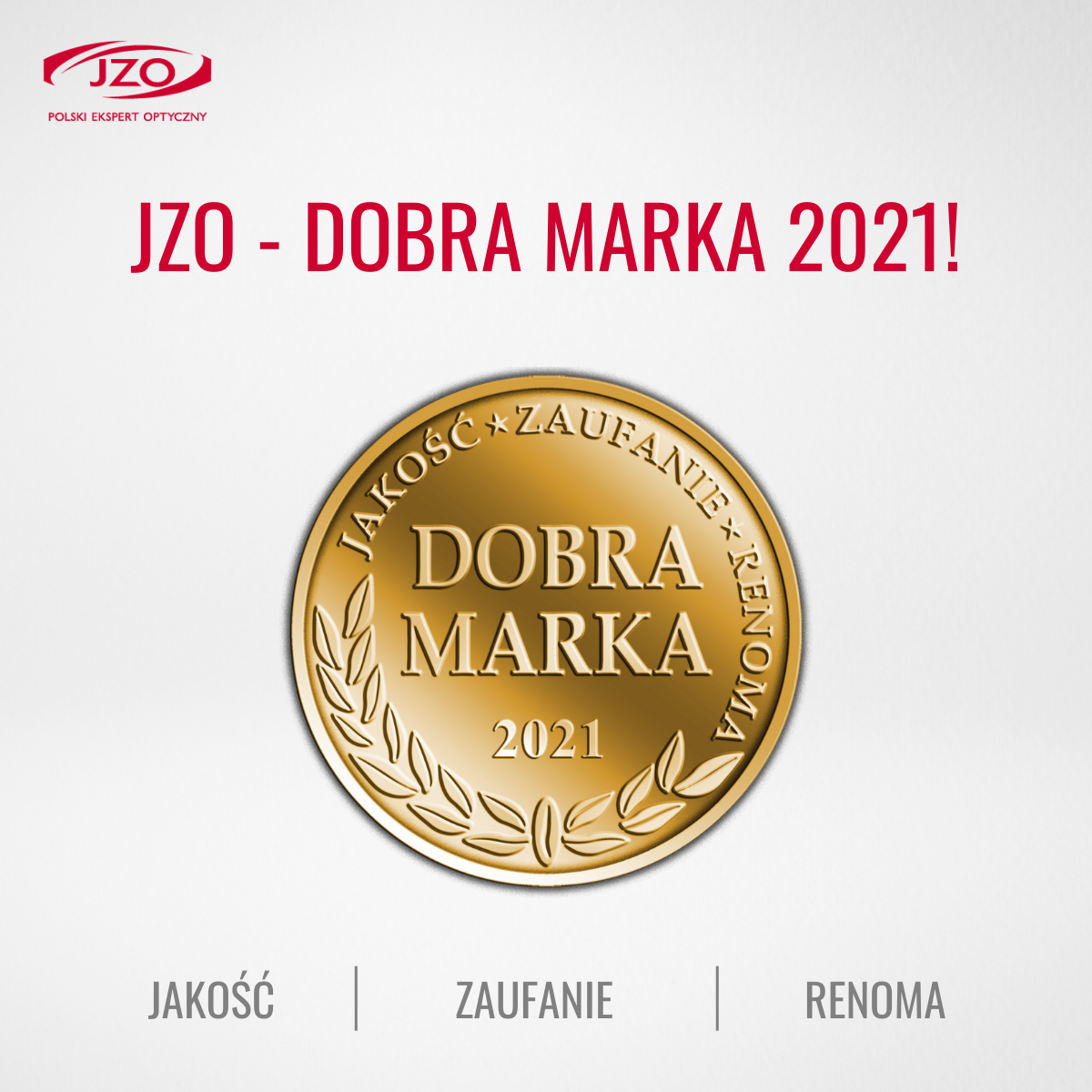 JZO zostało uhonorowane nagrodą DOBRA MARKA 2021